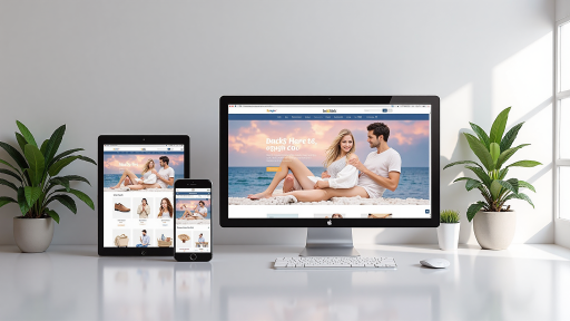 电子商务网站界面，显示商品列表和购物车功能，现代化设计风格，蓝色主题色彩